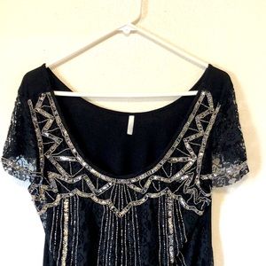 Vanity Black women short sleeve top , Large size